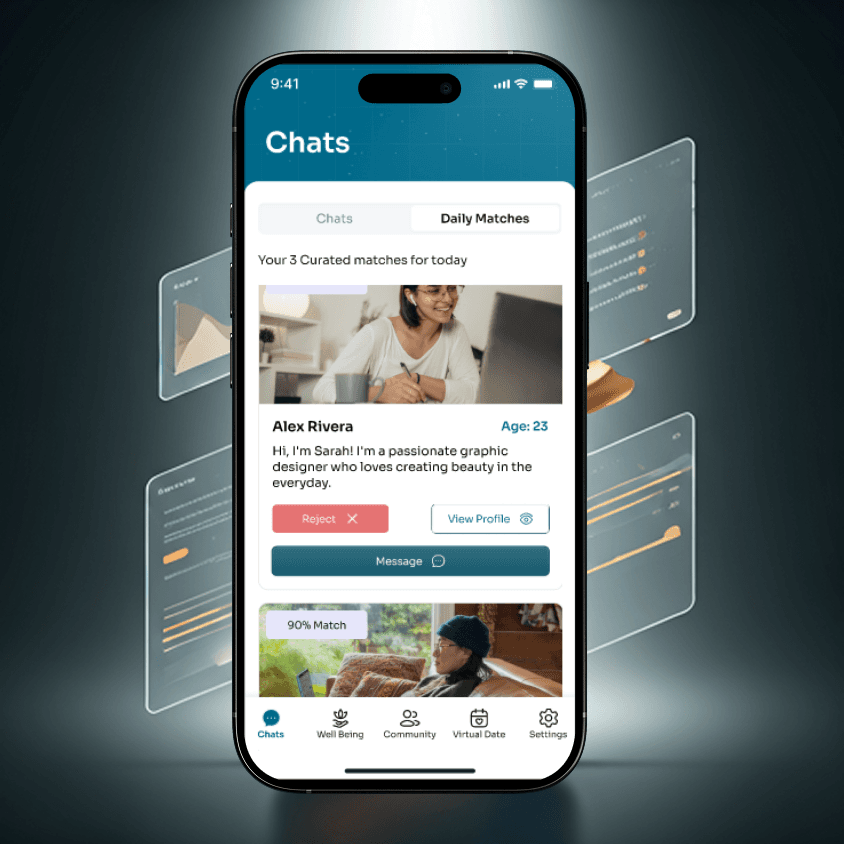 Xparience premium app interface mockup
